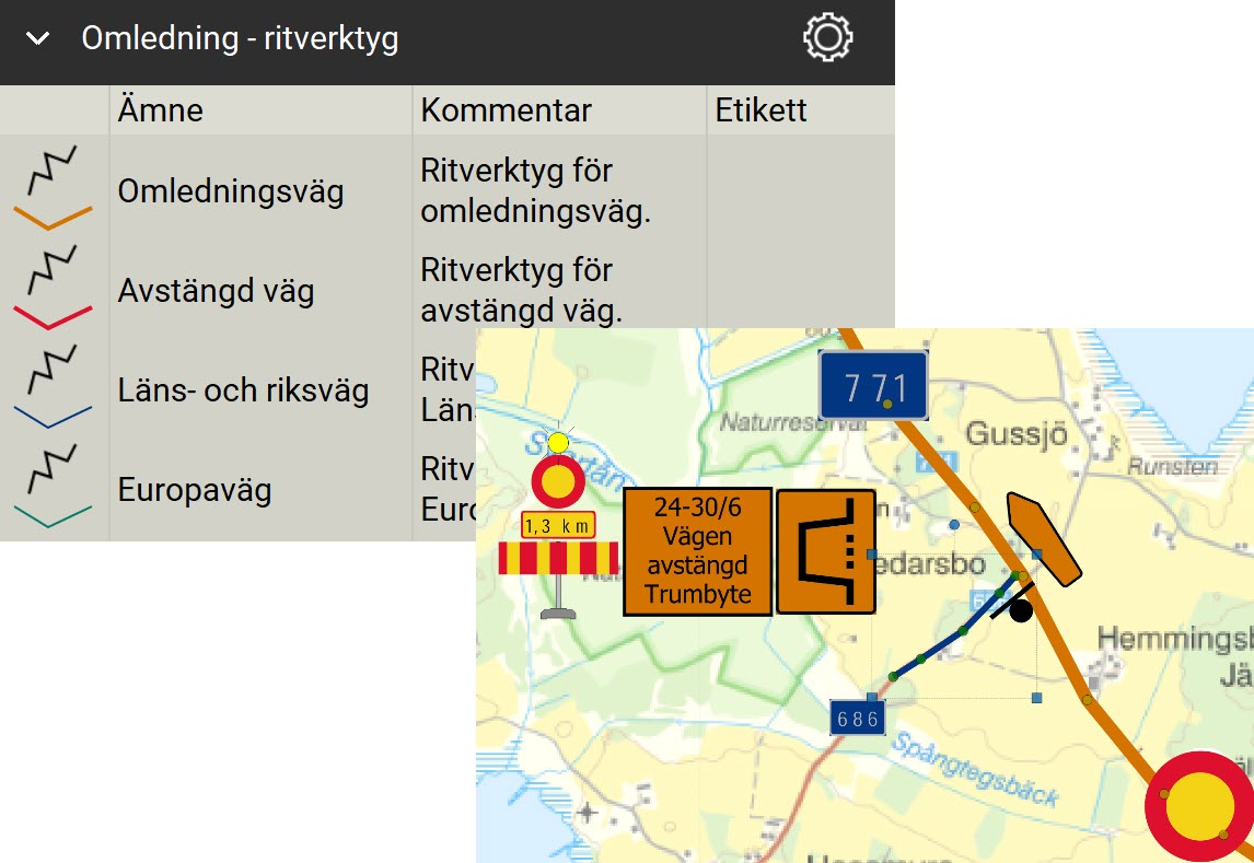 SKAPA TA-plan omledning av väg